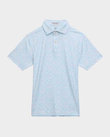 Peter Millar Boy's Island Jammin Performance Jersey Polo Shirt, Size XS-XL