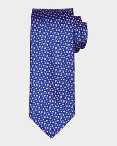 Charvet Men's Mini Circle Silk Tie