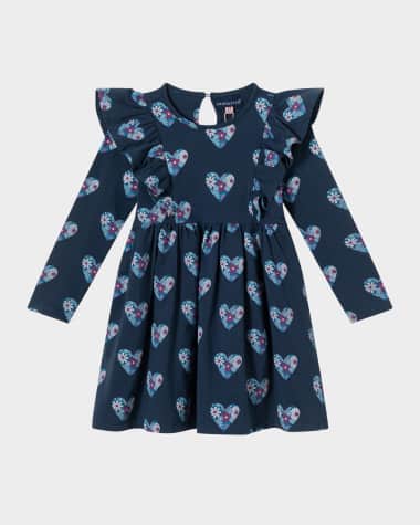 Andy & Evan Girl's Printed Jersey Dress, Size 2T-6X