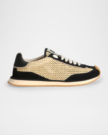 Dolce&Gabbana Men's DG Woven Runner Sneakers