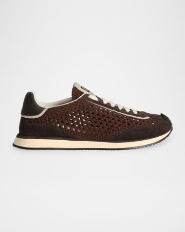 Dolce&Gabbana Men's DG Woven Runner Sneakers