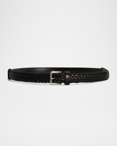 Dolce&Gabbana Men's Woven Leather Belt