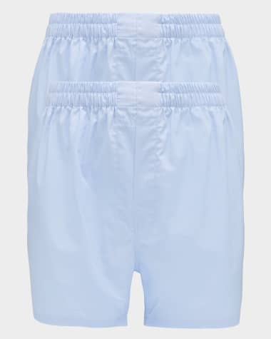 Neiman Marcus Men's 2-Pack Cotton Boxers