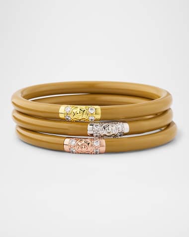 BuDhaGirl Sand Three Kings All Weather Bangle Bracelets, Set of 3