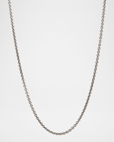John Varvatos Men's Artisan Sterling Silver Link Necklace, 24"L