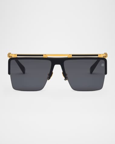 Balmain Triomphe Rectangle Sunglasses
