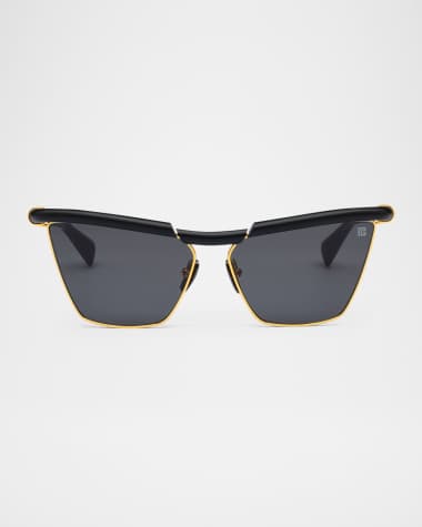 Balmain Victorie Cat Eye Titanium Sunglasses