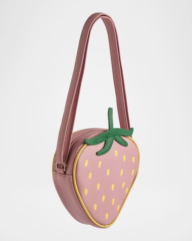 Molo Girl's Strawberry-Shaped Crossbody Bag
