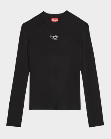 Diesel Men's Oval D Ribbed Sweater