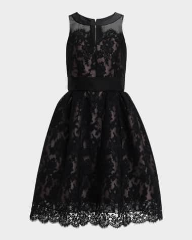 Dice Kayek Lace Sleeveless Fit-&-Flare Dress