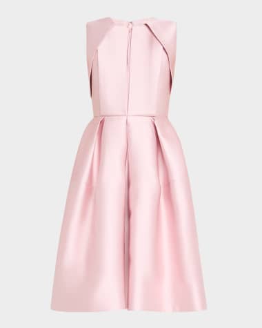 Dice Kayek Pleated Sleeveless Fit-&-Flare Dress