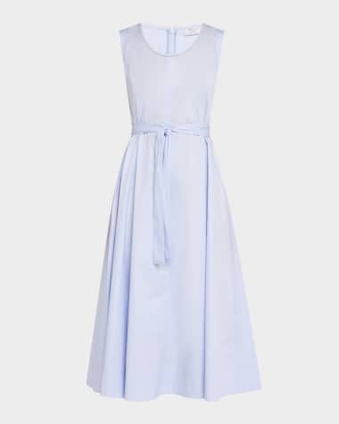 Peserico Sleeveless Chain-Trim Midi Dress