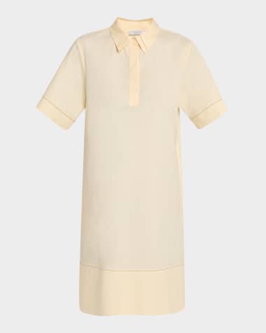 Peserico Chain-Trim Shift Shirtdress