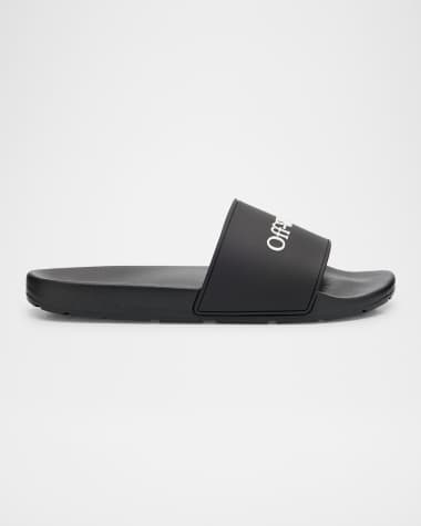 Off-White Men's Bookish Logo Slide Sandals