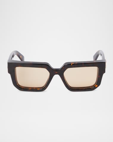 Off-White Men's Silverstone Acetate Square Sunglasses