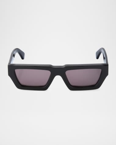 Off-White Men's Manchester Acetate Rectangle Sunglasses