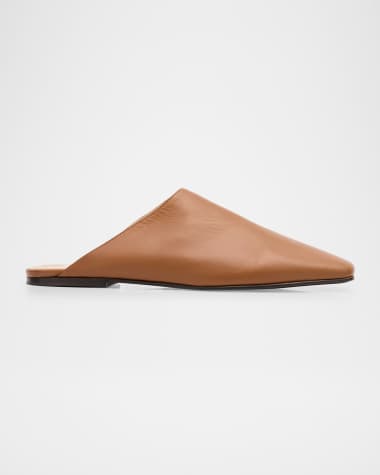 Loro Piana Alba Lambskin Flat Mules