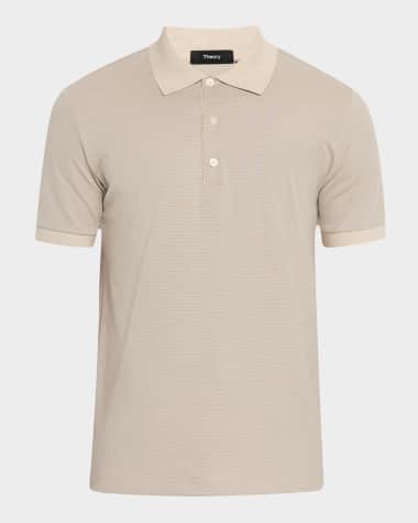 Theory Men's Geometric Jacquard Polo Shirt
