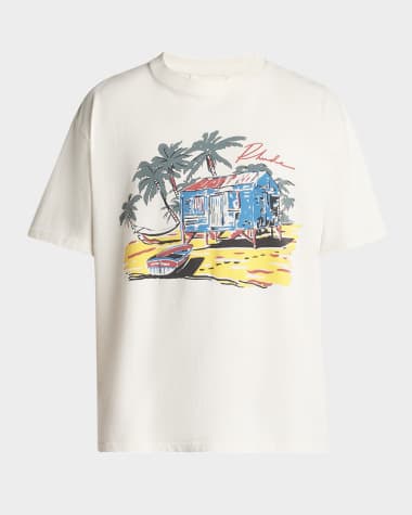 Rhude Men's Beachside Graphic T-Shirt