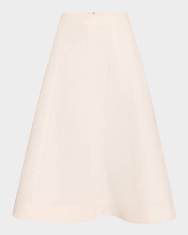 Veronica Beard Fellini Textured A-Line Skirt
