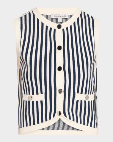 Veronica Beard Leland Stripe Vest