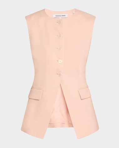 Veronica Beard Lois Linen Vest