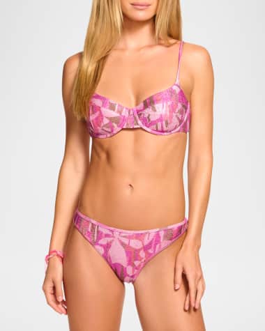 Ramy Brook Sparkle Mona Bikini Top