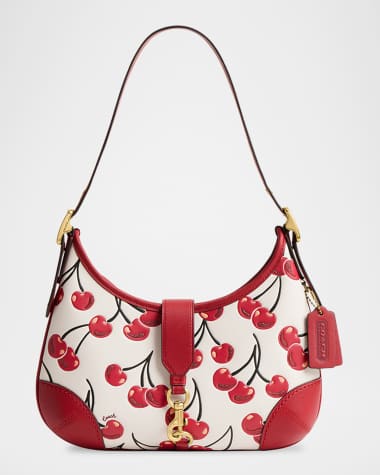 Coach Hamptons Cherry-Print Shoulder Bag