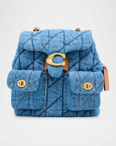 Coach Tabby Quilted Denim Backpack