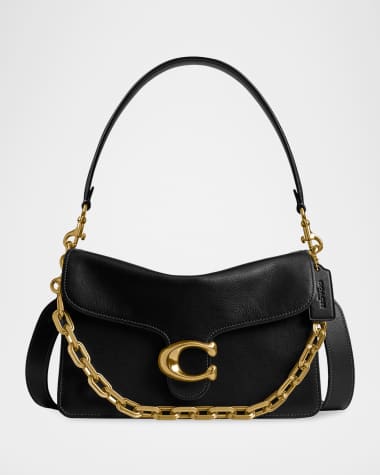 Coach Tabby Grain Leather Shoulder Bag with Chain