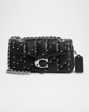 Coach Tabby 20 Crystal Rivet Quilted Leather Shoulder Bag