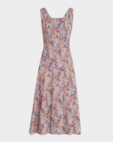 Veronica Beard Jolie Fit-And-Flare Midi Dress