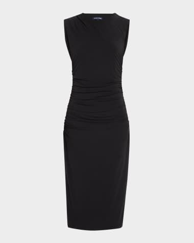 Veronica Beard Baxter Ruched Midi Dress
