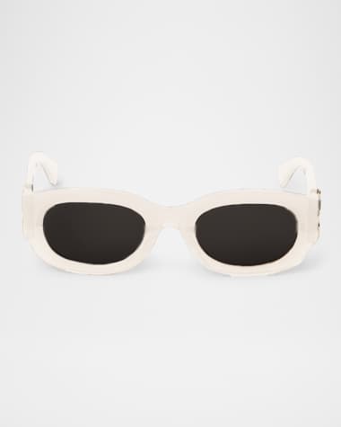 Off-White Palmer Arrow Oval Sunglasses