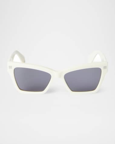 Off-White Cincinnati Logo-Print Cat-Eye Sunglasses
