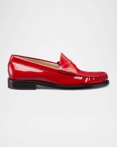 Stuart Weitzman Lottie Patent Penny Loafers