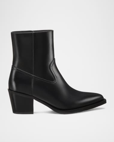 Stuart Weitzman Tate Calfskin Western Booties