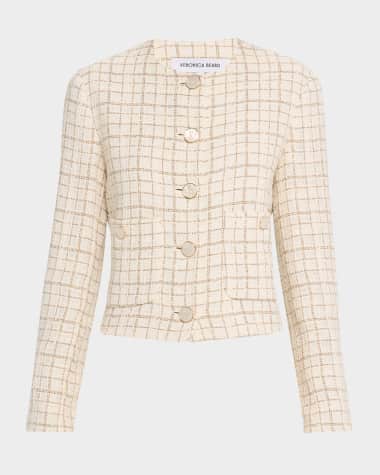 Veronica Beard Andrea Tailored Tweed Jacket