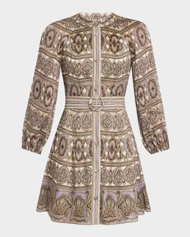 Veronica Beard Kumar Belted Mini Dress