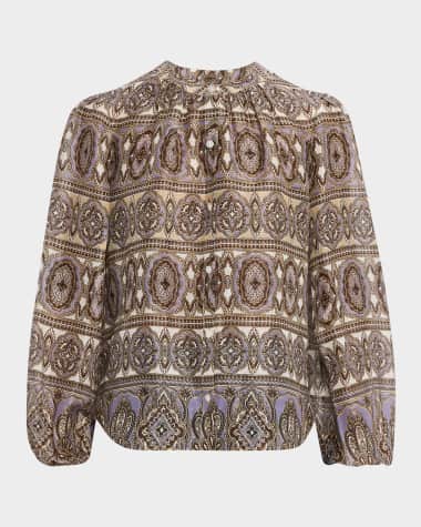 Veronica Beard Ashlynn Printed Top