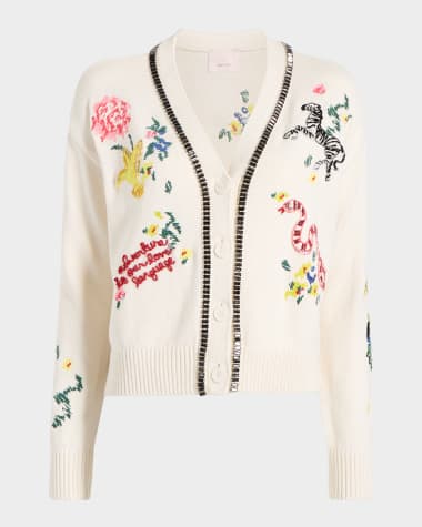 Cinq a Sept Nyla Animal Cardigan