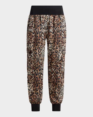 Cinq a Sept Giles Leopard-Print Pants