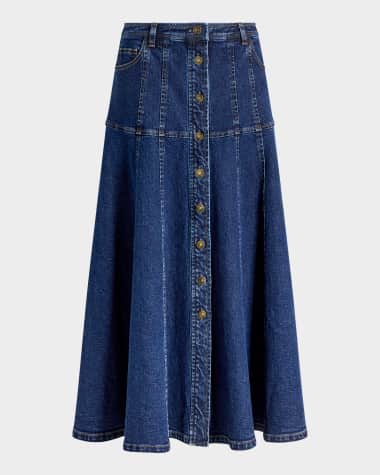 Cinq a Sept Veena Denim Midi Skirt