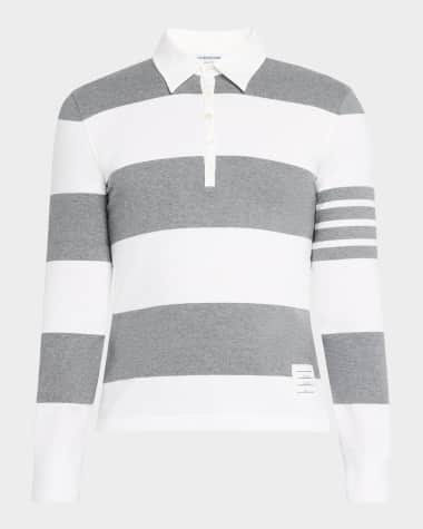 Thom Browne Men's Engineered 4-Bar Rugby Polo Shirt