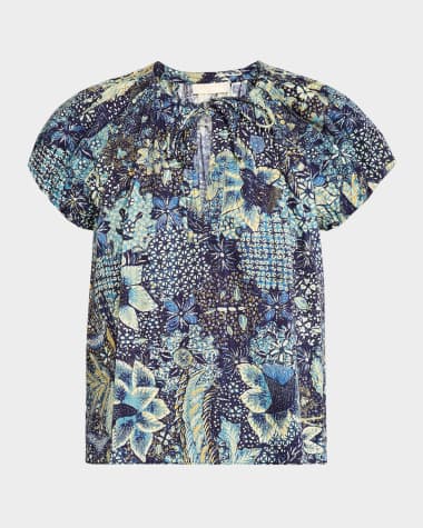 Ulla Johnson Issa Tie-Neck Top