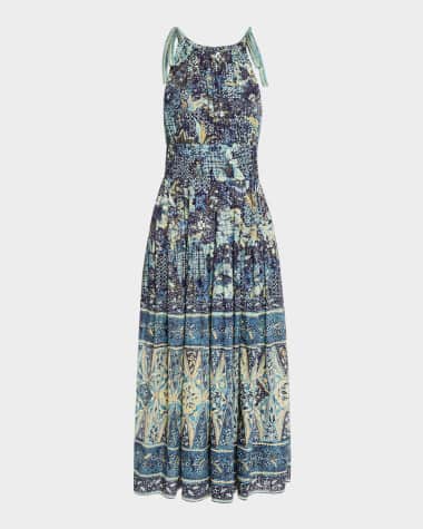 Ulla Johnson Essie Printed Sleeveless Midi Dress