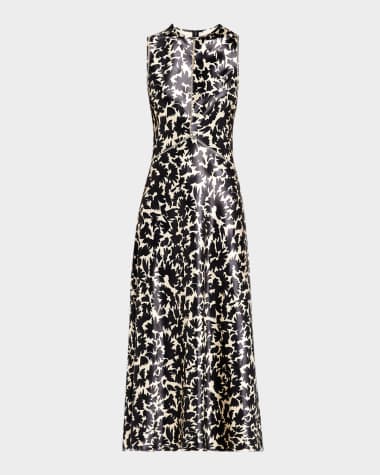 Ulla Johnson Lisbet Sleeveless Satin Midi Dress