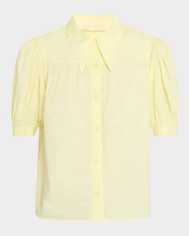 Ulla Johnson Freja Puff-Sleeve Top