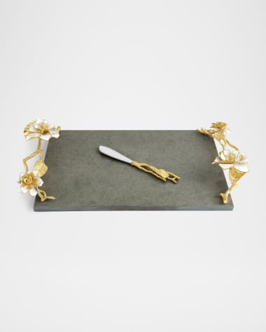 Michael Aram Gardenia Cheeseboard with Knife