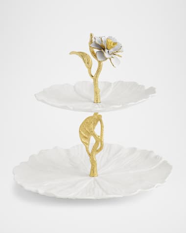 Michael Aram Gardenia 2-Tier Etagere